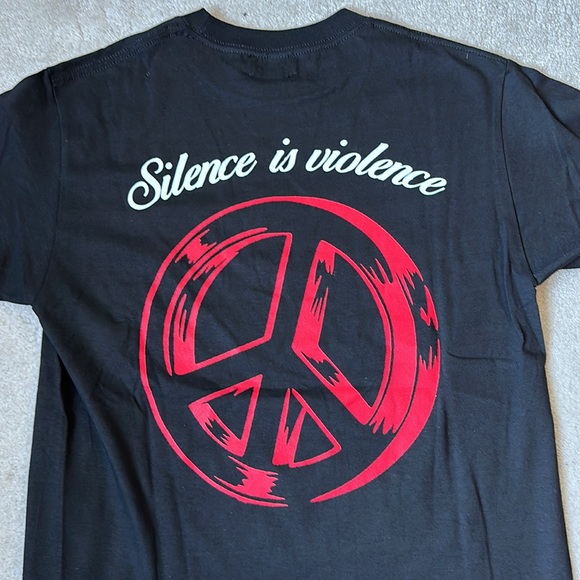 M+RC Noir Silence is Violence T Shirt - Picture 1 of 6